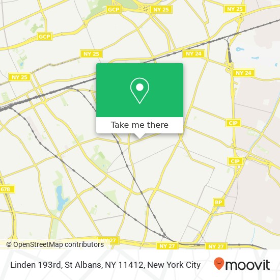 Mapa de Linden 193rd, St Albans, NY 11412