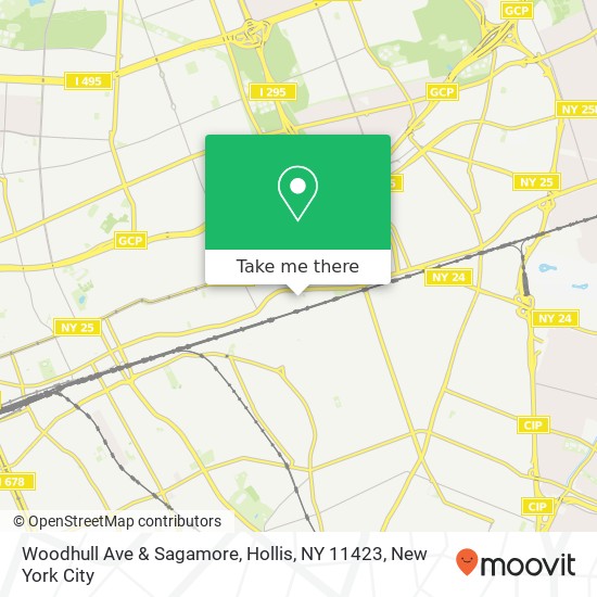 Mapa de Woodhull Ave & Sagamore, Hollis, NY 11423