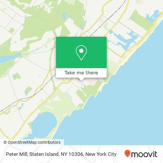 Mapa de Peter Mill, Staten Island, NY 10306