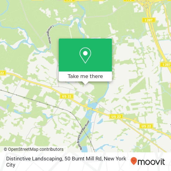 Mapa de Distinctive Landscaping, 50 Burnt Mill Rd