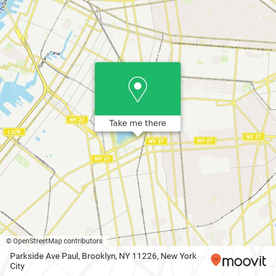 Parkside Ave Paul, Brooklyn, NY 11226 map