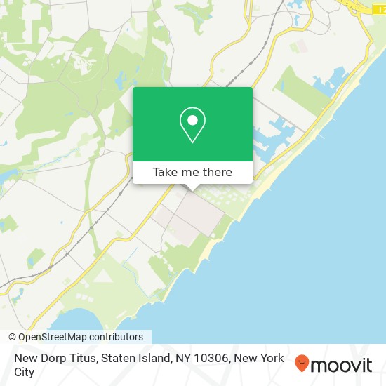 Mapa de New Dorp Titus, Staten Island, NY 10306