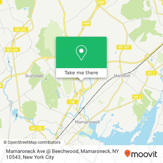 Mamaroneck Ave @ Beechwood, Mamaroneck, NY 10543 map
