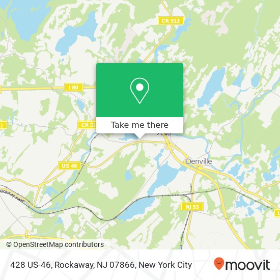 Mapa de 428 US-46, Rockaway, NJ 07866