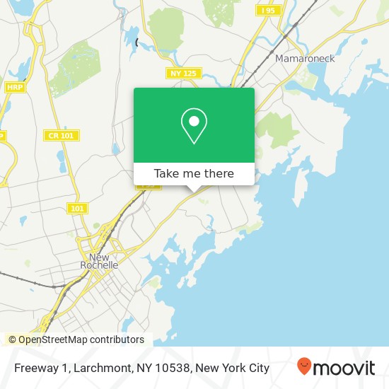 Freeway 1, Larchmont, NY 10538 map