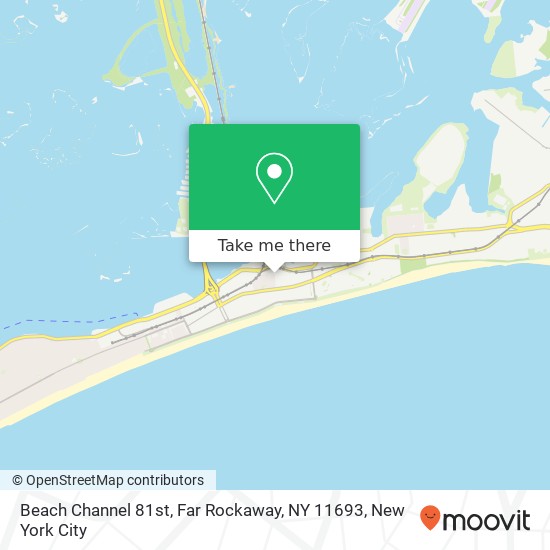 Mapa de Beach Channel 81st, Far Rockaway, NY 11693