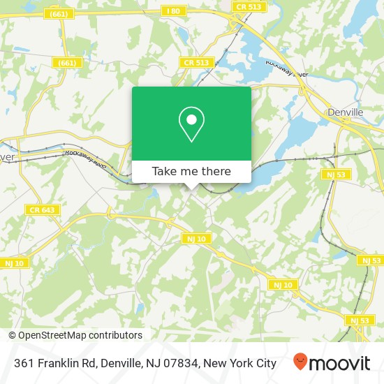 361 Franklin Rd, Denville, NJ 07834 map