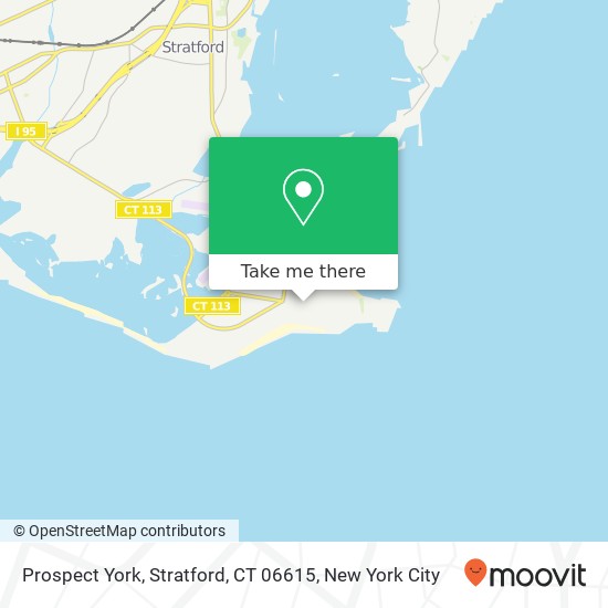 Mapa de Prospect York, Stratford, CT 06615