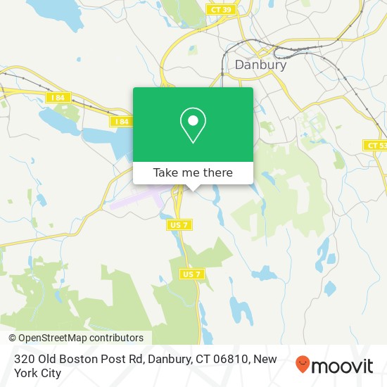 320 Old Boston Post Rd, Danbury, CT 06810 map