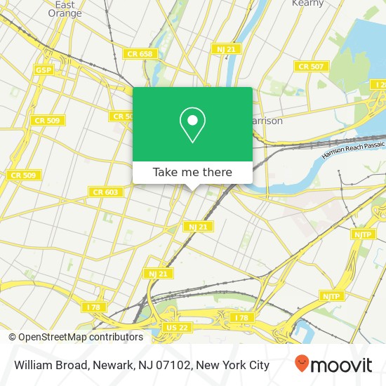 William Broad, Newark, NJ 07102 map
