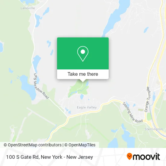 100 S Gate Rd map