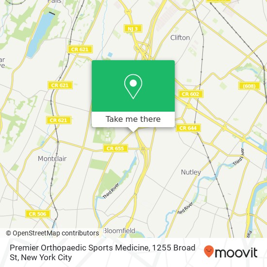 Mapa de Premier Orthopaedic Sports Medicine, 1255 Broad St
