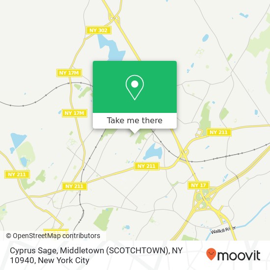 Mapa de Cyprus Sage, Middletown (SCOTCHTOWN), NY 10940