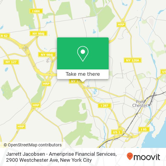 Mapa de Jarrett Jacobsen - Ameriprise Financial Services, 2900 Westchester Ave