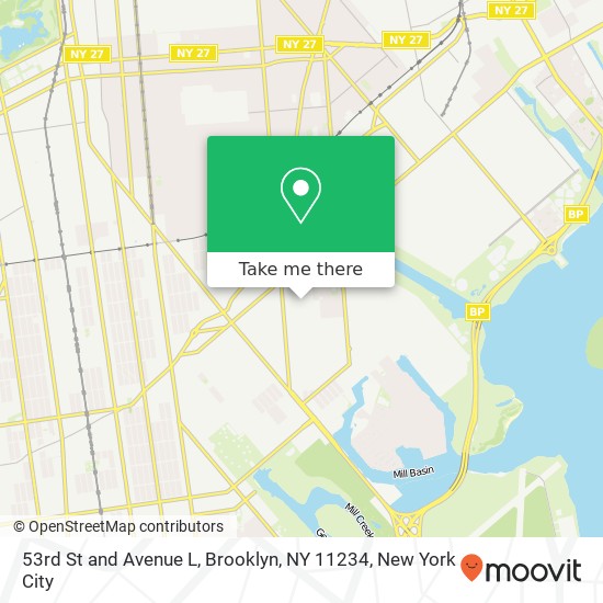 53rd St and Avenue L, Brooklyn, NY 11234 map
