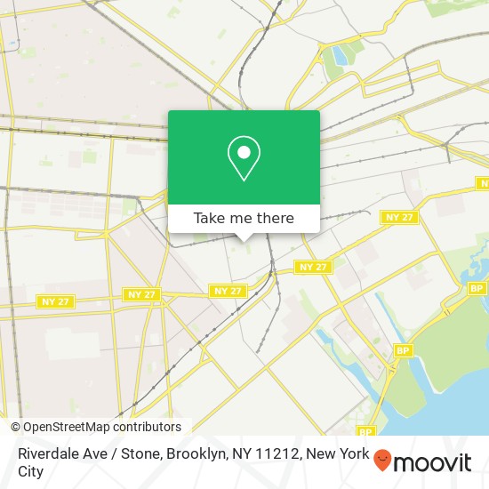 Riverdale Ave / Stone, Brooklyn, NY 11212 map