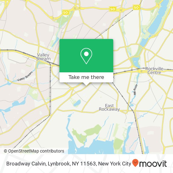 Mapa de Broadway Calvin, Lynbrook, NY 11563