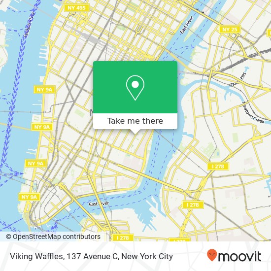 Mapa de Viking Waffles, 137 Avenue C