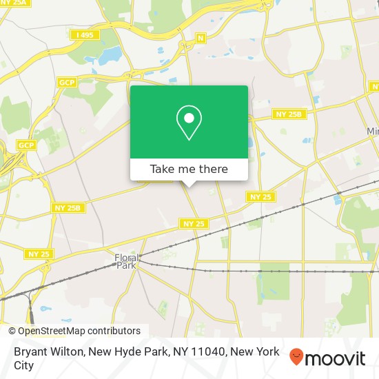 Mapa de Bryant Wilton, New Hyde Park, NY 11040