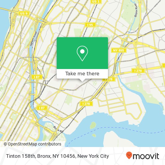 Tinton 158th, Bronx, NY 10456 map