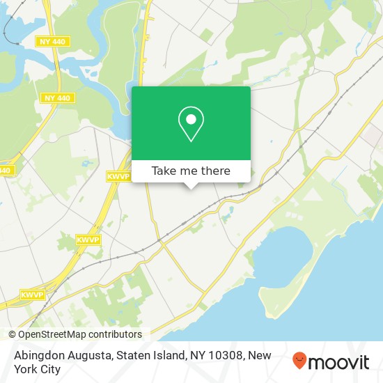 Mapa de Abingdon Augusta, Staten Island, NY 10308