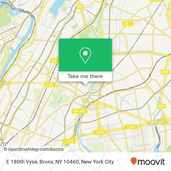 E 180th Vyse, Bronx, NY 10460 map