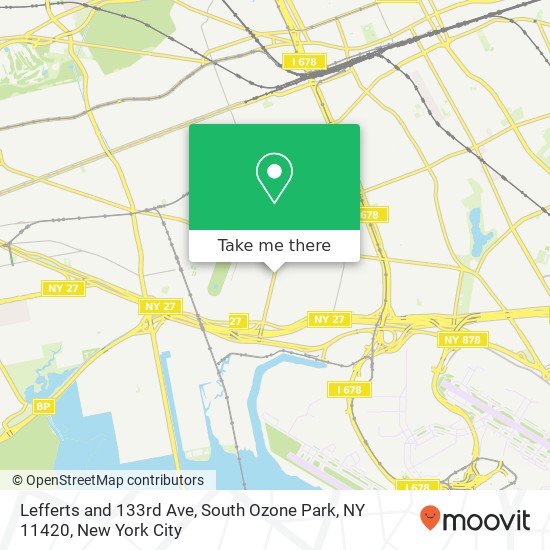 Lefferts and 133rd Ave, South Ozone Park, NY 11420 map