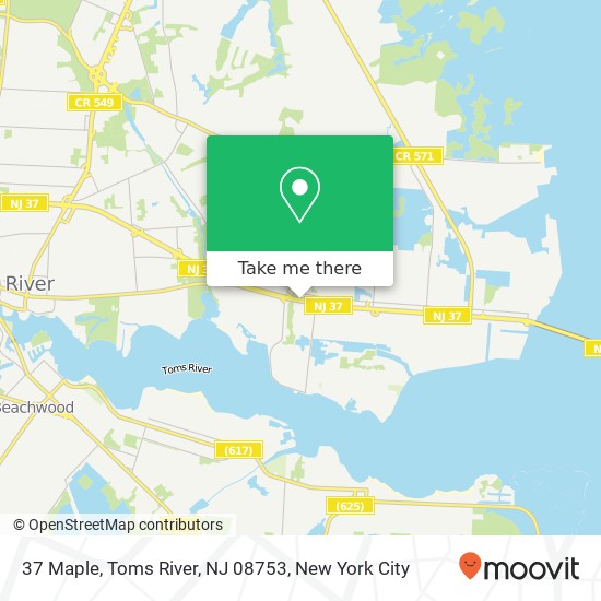 37 Maple, Toms River, NJ 08753 map