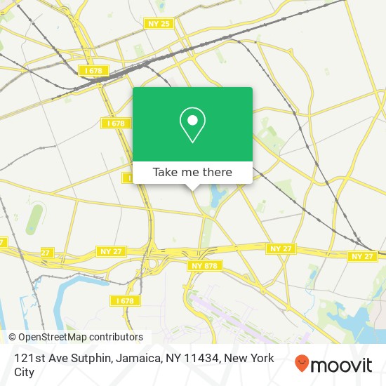 Mapa de 121st Ave Sutphin, Jamaica, NY 11434