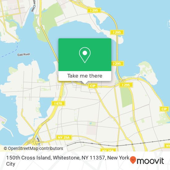 150th Cross Island, Whitestone, NY 11357 map