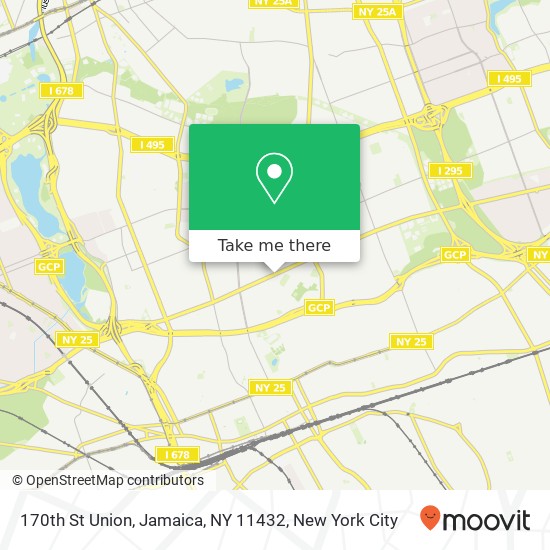 Mapa de 170th St Union, Jamaica, NY 11432
