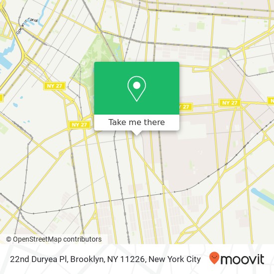 Mapa de 22nd Duryea Pl, Brooklyn, NY 11226