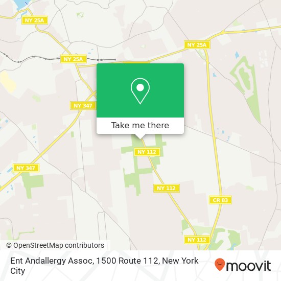 Ent Andallergy Assoc, 1500 Route 112 map