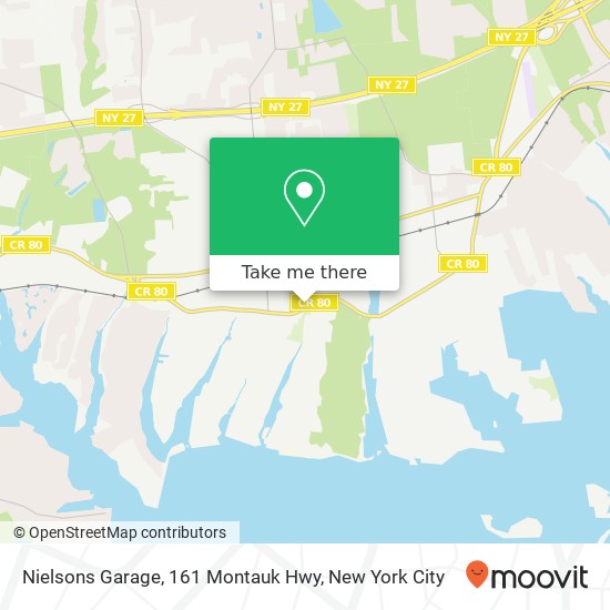 Nielsons Garage, 161 Montauk Hwy map