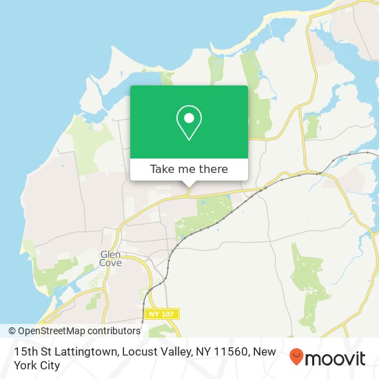 Mapa de 15th St Lattingtown, Locust Valley, NY 11560