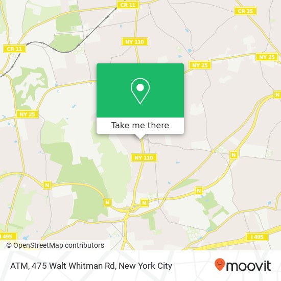 Mapa de ATM, 475 Walt Whitman Rd