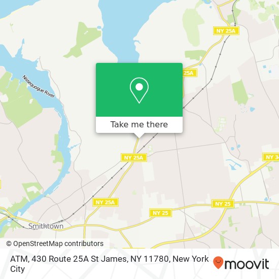 ATM, 430 Route 25A St James, NY 11780 map