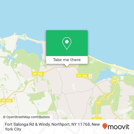 Fort Salonga Rd & Windy, Northport, NY 11768 map