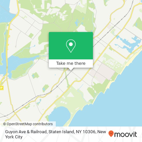 Guyon Ave & Railroad, Staten Island, NY 10306 map