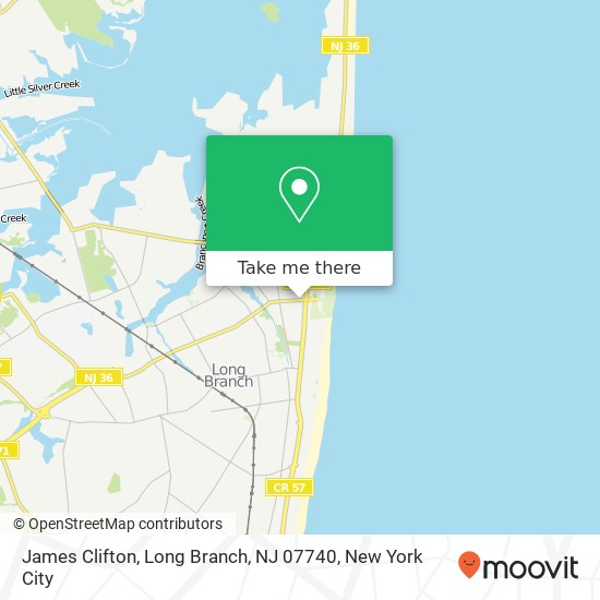 James Clifton, Long Branch, NJ 07740 map