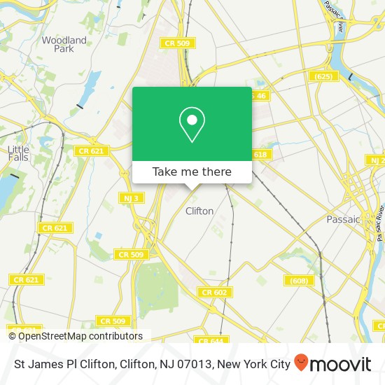 St James Pl Clifton, Clifton, NJ 07013 map