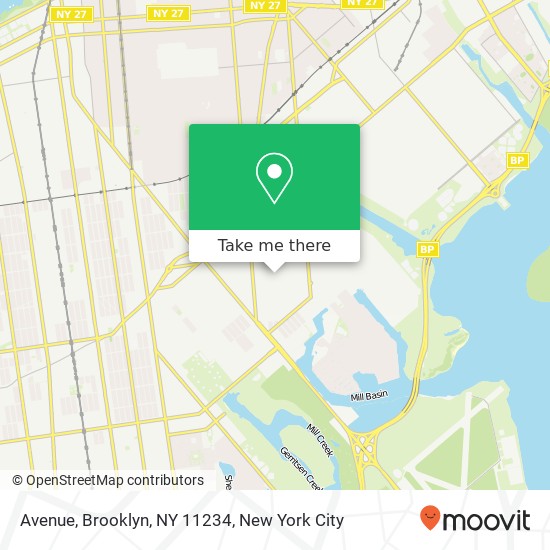 Mapa de Avenue, Brooklyn, NY 11234