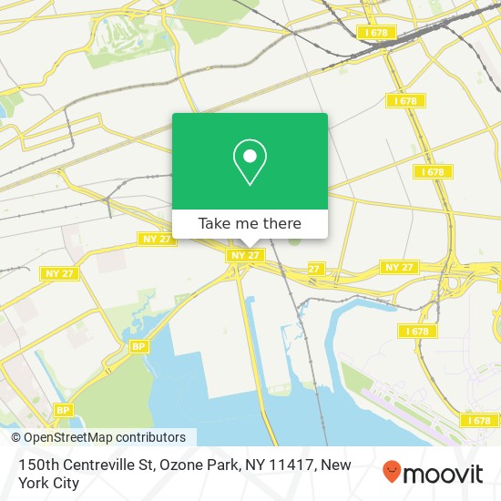 150th Centreville St, Ozone Park, NY 11417 map