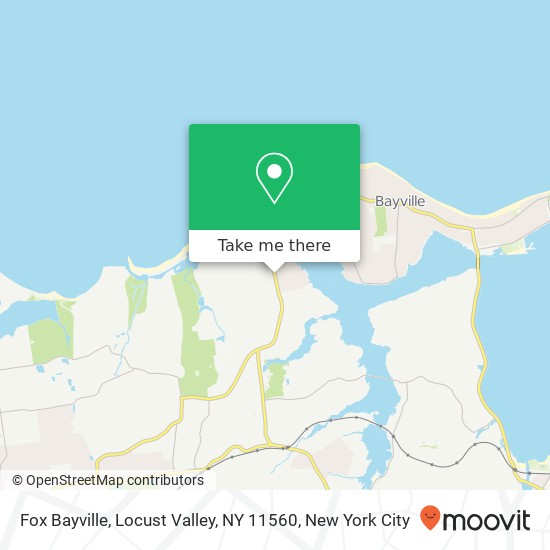 Mapa de Fox Bayville, Locust Valley, NY 11560