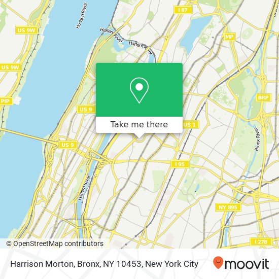 Mapa de Harrison Morton, Bronx, NY 10453