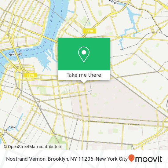 Nostrand Vernon, Brooklyn, NY 11206 map