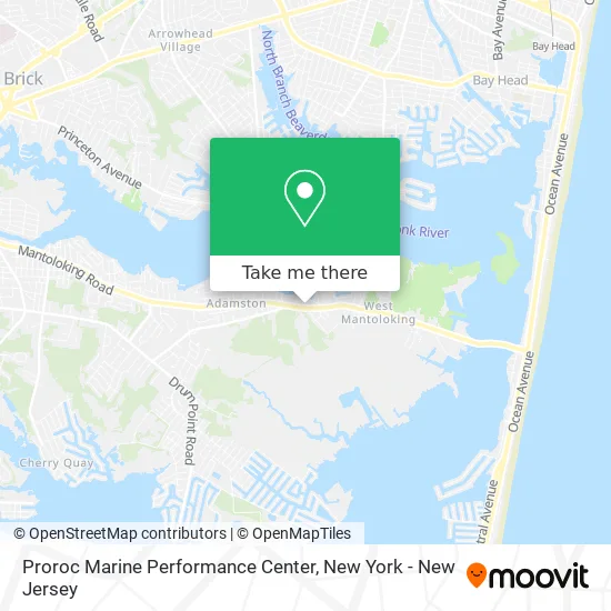 Proroc Marine Performance Center map