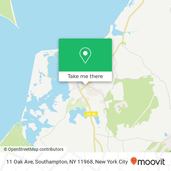 11 Oak Ave, Southampton, NY 11968 map