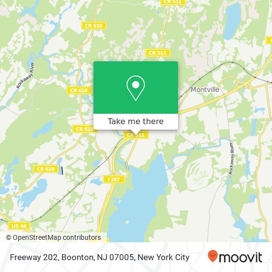 Mapa de Freeway 202, Boonton, NJ 07005
