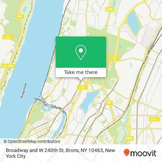 Mapa de Broadway and W 240th St, Bronx, NY 10463